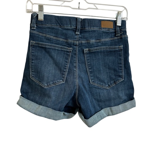 Judy Blue Womens Size S Isla Pull On High Rise Rolled Hem Dark Wash Denim Shorts - Picture 3 of 10